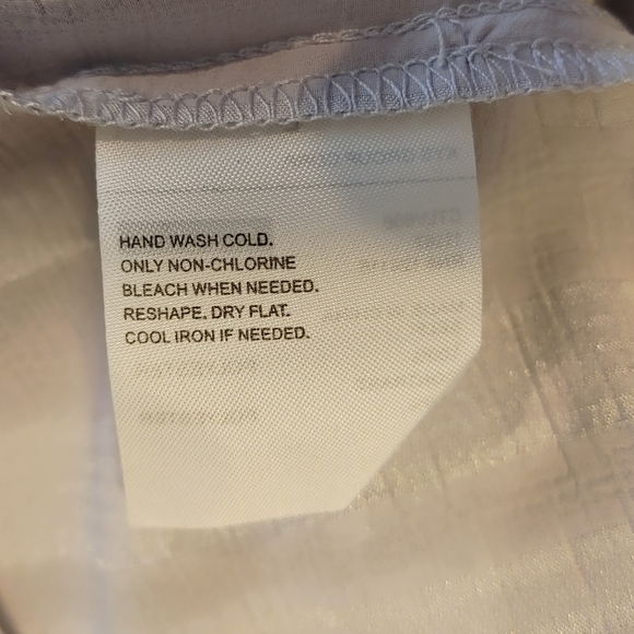 ELODIE RIBBON TIE LAYERED CAMI, BLUE NWT L - Picture 9 of 9